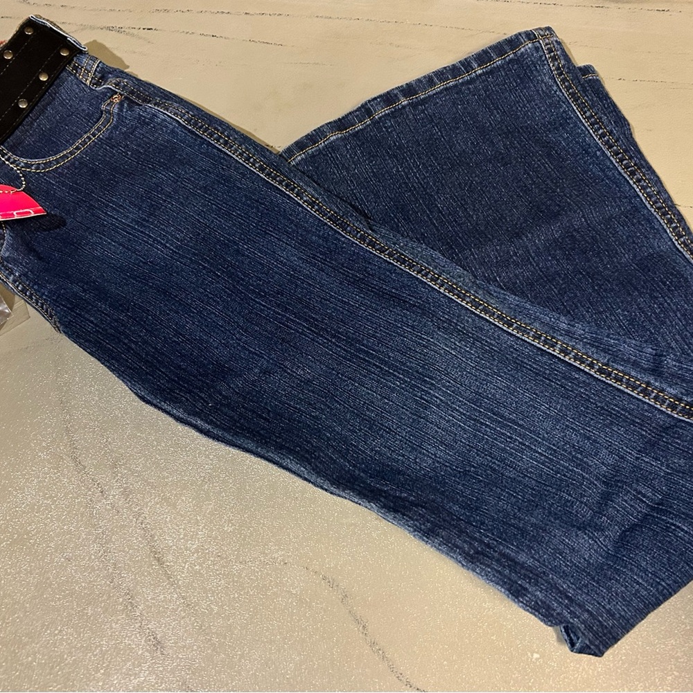 GLO Jeans Blue Flare Wide Leg Denim